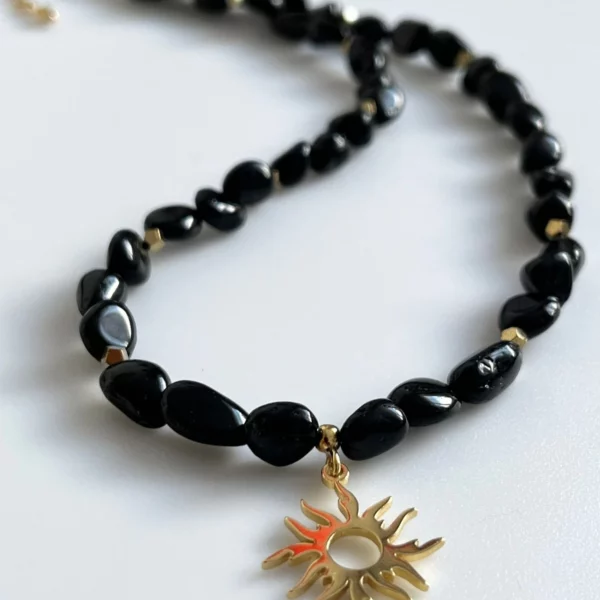 naszyjnik z turmalinem czarnym - Twin Flames Jewellery model Black Protection