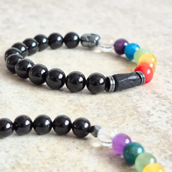 bransoletka czakry czarny turmalin