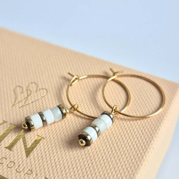 eleganckie kolczyki z howlitem