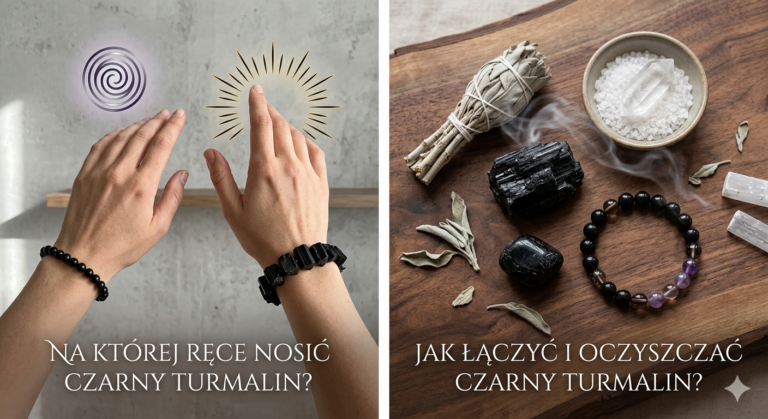 na której ręce nosić czarny turmilin